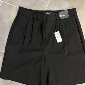 Women’s black trouser shorts size 8